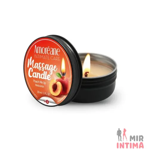Массажная свеча "Соблазнительный персик" Amoreane Peach Me Up, 30 мл