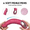 Реалистичный-женский-вибратор-Реалистичный силиконовый массажер Vibrator PINK, водонепроницаемый. - 9