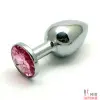 Анальная пробка с камнем под Swarovski, 8,5X3 см - 6