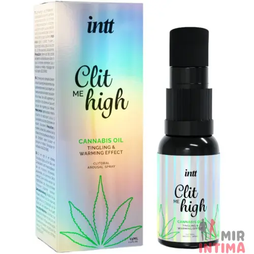 Возбуждающий гель для клитора Intt Clit Me On High Cannabis Oil, сильная стимуляция, 15 мл Возбуждающий гель для клитора Intt Clit Me On High Cannabis Oil, сильная стимуляция, 15 мл