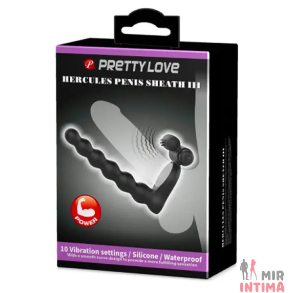 Насадка двойного проникновения PRETTY LOVE - Hercules Penis Sheath III - 6 Насадка двойного проникновения PRETTY LOVE - Hercules Penis Sheath III - 6