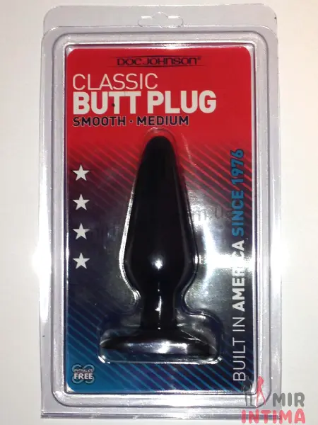 Анальная пробка BLACK BUTT PLUG MEDIUM - 5 Анальная пробка BLACK BUTT PLUG MEDIUM - 5