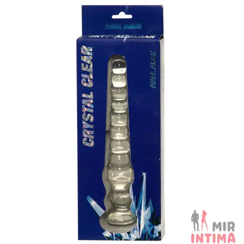 Анальная пробка Crystal Clear, стеклянная, 20X4 см Анальная пробка Crystal Clear, стеклянная, 20X4 см