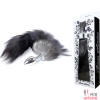 Анальная пробка с хвостом Fox TAIL Black, S - 1 Анальная пробка с хвостом Fox TAIL Black, S - 1