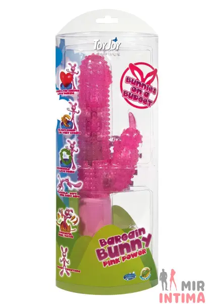 Женский-стимулятор-клитора-Мультивибратор Bunny Budget, 13X4 см - 1