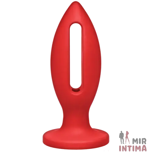 Cиликоновая анальная пробка Doc Johnson Kink Lube Luge Premium Silicone Plug.