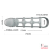 Насадка ажурная Penis Sleeve With Ball Strap - 6 Насадка ажурная Penis Sleeve With Ball Strap - 6
