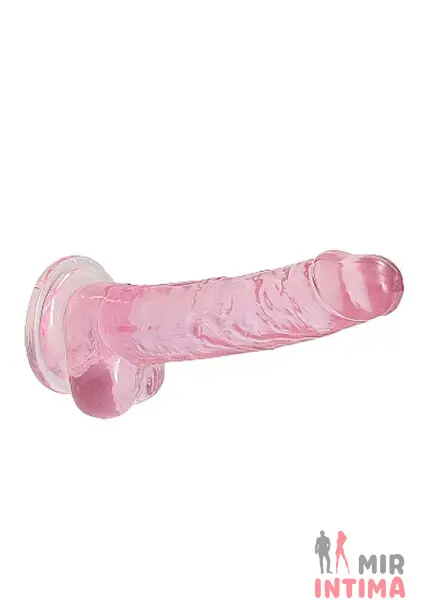 Гелевый фаллоимитатор на присоске REALROCK CRYSTAL CLEAR, 18х3,5 см - 6 Гелевый фаллоимитатор на присоске REALROCK CRYSTAL CLEAR, 18х3,5 см - 6