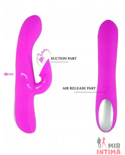 Гелевый-и-силиконовый-женский-вибратор-Вибратор с вакуумной стимуляцией клитора DESIRABLE FLIRT - 2