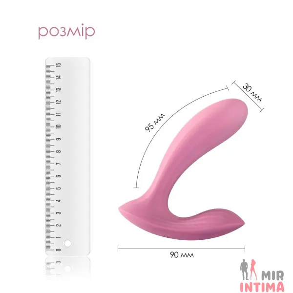 Смарт-вибратор Svakom Erica Romantic Rose, 2 мотора, силикон - 2