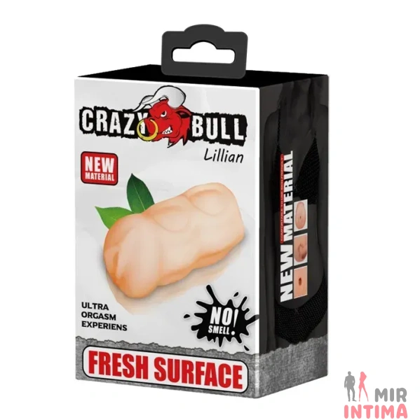 Мастурбатор-вагина Crazy Bull Lillian, рифленый, киберкожа - 1 Мастурбатор-вагина Crazy Bull Lillian, рифленый, киберкожа - 1