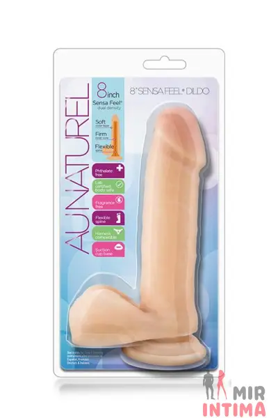 Реалистичный дилдо NATUREL 8 INCH SENSA FEEL, 20х4,2 см - 1 Реалистичный дилдо NATUREL 8 INCH SENSA FEEL, 20х4,2 см - 1