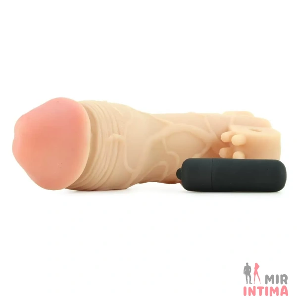 Удлиняющая насадка на пенис c функцией вибрации Fx Vibr Real Feel 2 - 4 Удлиняющая насадка на пенис c функцией вибрации Fx Vibr Real Feel 2 - 4