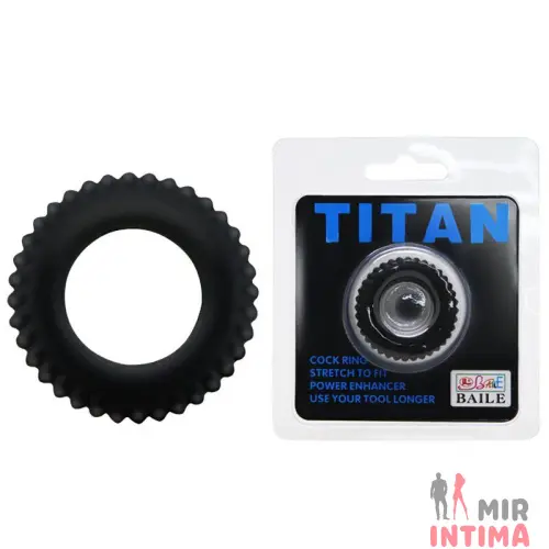 Эрекционное кольцо "Titan Cock Ring Black" Эрекционное кольцо "Titan Cock Ring Black"