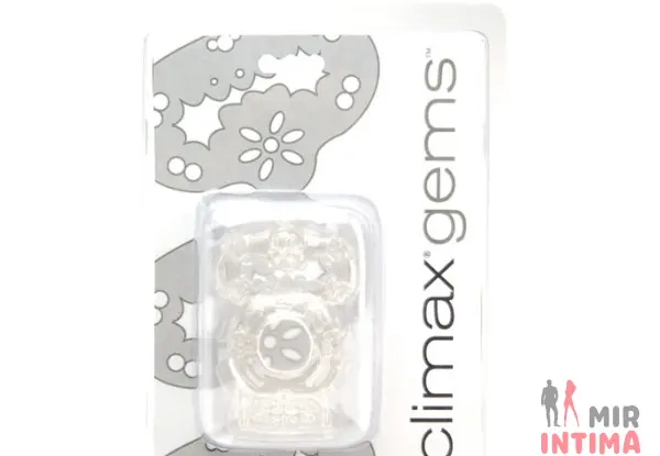 Эрекционное кольцо с вибрацией Climax® Gems™ Crystal Ring - 1