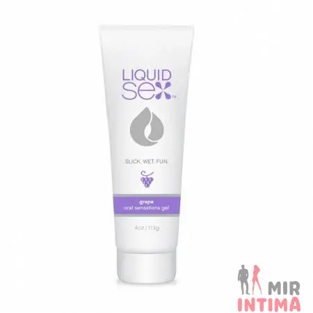 Оральный лубрикант, виноград Liquid Sex Oral Sex Gel, 113 мл Оральный лубрикант, виноград Liquid Sex Oral Sex Gel, 113 мл