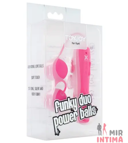Вагинальные шарики Funky Duo Power Balls с вибрацией Вагинальные шарики Funky Duo Power Balls с вибрацией