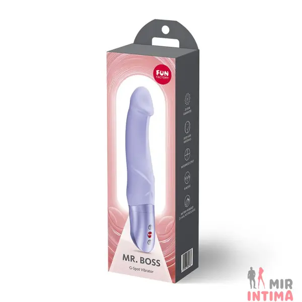 MISX3720-Женский-вибратор-точки-G - 3 Женский-вибратор-точки-G-Вибратор Fun Factory Mr. Boss, силикон, 10 режимов - 3