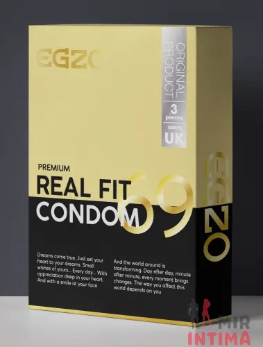 Плотно облегающие презервативы EGZO "Real fit" №3 Плотно облегающие презервативы EGZO "Real fit" №3