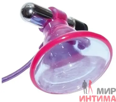 Женский-стимулятор-груди-Вакуумные вибро-помпы на соски Nipple Sucker Ultraviolett - 1