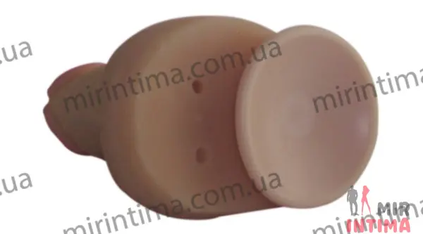 Фаллоимитатор с машонкой EGZO, 21х5.2 см - 1