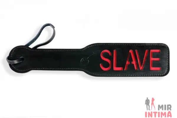 Шлепалка с рельефной надписью SLAVE. Пикантные Штучки - 3 Шлепалка с рельефной надписью SLAVE. Пикантные Штучки - 3