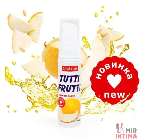Tutti-frutti оральный лубрикант Сочная Дыня, 30 мл Tutti-frutti оральный лубрикант Сочная Дыня, 30 мл
