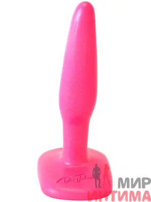 Анальная пробка Classic Butt Plug, розовая, 9X2 см