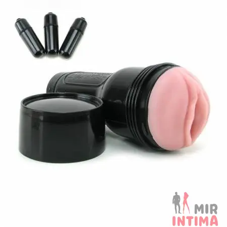 Мастурбатор Fleshlight Вибро Розовая Дама - Прикосновение, 25х6 см