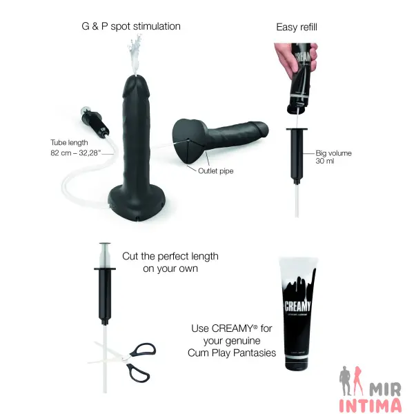 Кончающий фаллоимитатор Strap-On-Me SQUIRTING, размер L - 6