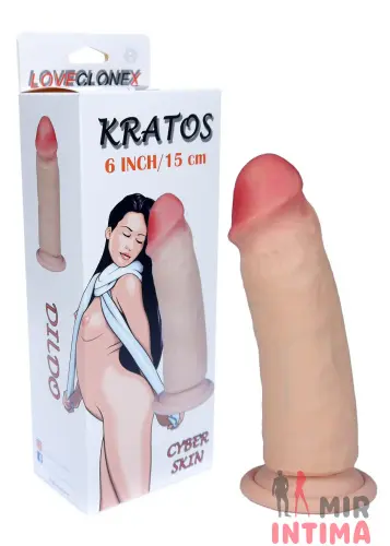 Фаллоимитатор KRATOS-LOVECLONEX 6", 18х4,8 Фаллоимитатор KRATOS-LOVECLONEX 6", 18х4,8