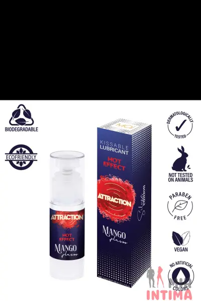 Жидкий вибратор ATTRACTION HEAT MANGO, 50 мл - 3 Жидкий вибратор ATTRACTION HEAT MANGO, 50 мл - 3