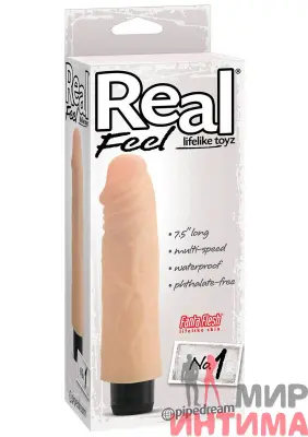 Реалистичный-женский-вибратор-Вибратор Real Feel №1, 16X4 см - 1