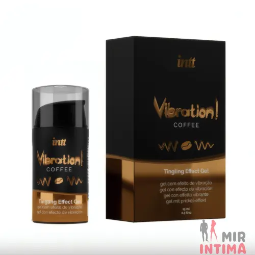 Жидкий вибратор Intt Vibration Coffee, со вкусом кофе, 15 мл