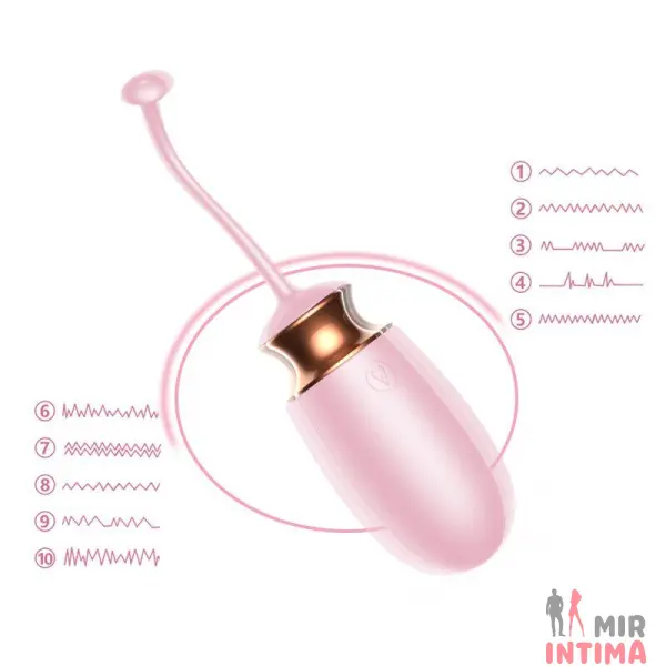 Женская-вибропуля-Виброяйцо с ДУ и функцией подогрева «Vibrating Silicone Love EGG» - 4