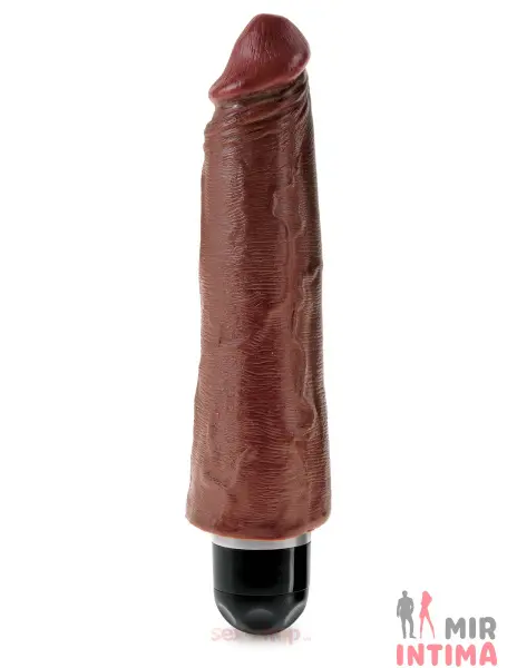 Реалистичный-женский-вибратор-Реалистичный вибратор King Cock 8'' 21х6 см - 1