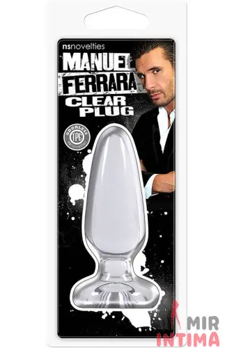 Анальная пробка Manuel Ferrara Small Clear Plug NS Novelties Анальная пробка Manuel Ferrara Small Clear Plug NS Novelties
