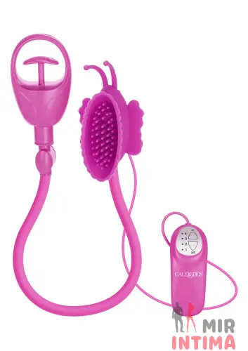 Вибропомпа для клитора Butterfly Clitoral Pump Pink, 11х6 см Вибропомпа для клитора Butterfly Clitoral Pump Pink, 11х6 см