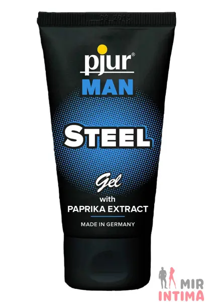 Возбуждающий гель Steel Gel Pjur Man with paprica extract для массажа, 50 мл - 3
