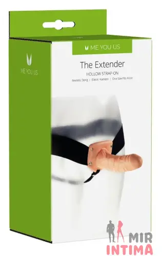 Мужской страпон The Extender Hollow Strap