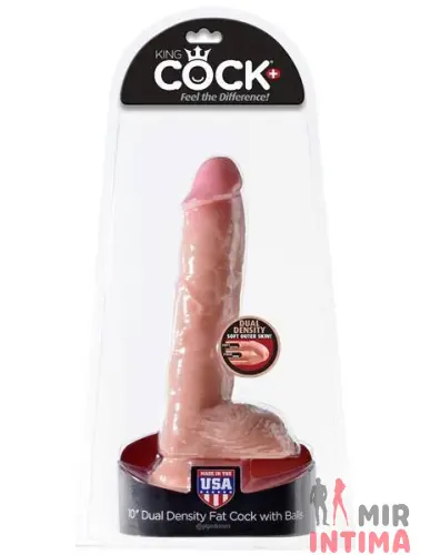 Фаллоимитатор двойной плотности King Cock Plus 10", 255 х 53 мм Фаллоимитатор двойной плотности King Cock Plus 10", 255 х 53 мм