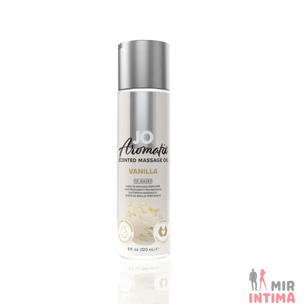 Натуральное массажное масло JO Aromatix Massage Oil Vanilla, 120 мл Натуральное массажное масло JO Aromatix Massage Oil Vanilla, 120 мл