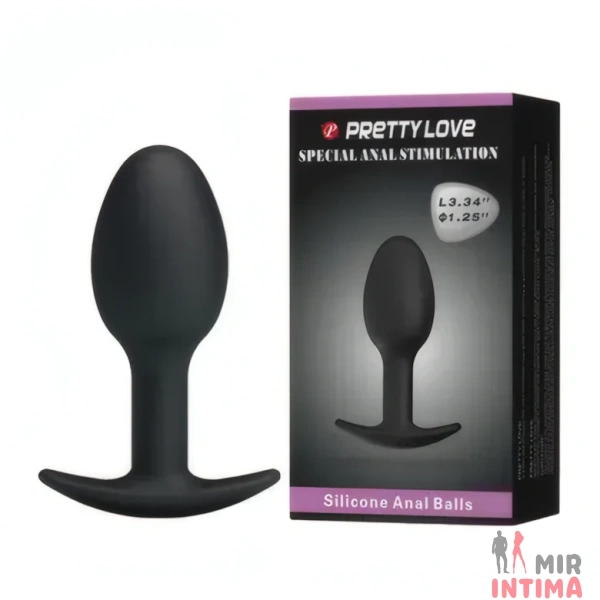 Анальная пробка PRETTY LOVE со смещённым центром тяжести, 8,4 см х 3,2 см - 5 Анальная пробка PRETTY LOVE со смещённым центром тяжести, 8,4 см х 3,2 см - 5
