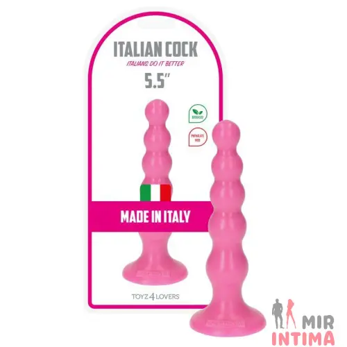 Анальный стимулятор на присоске Italian Cock 5.5” Анальный стимулятор на присоске Italian Cock 5.5”