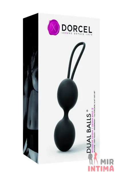 Вагинальные шарики Dorcel Dual Balls, диаметр 3,6см, силикон - 6