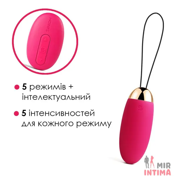 Виброяйцо с пультом управления Svakom Elva Plum, 5 режимов - 2