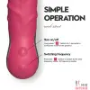 Реалистичный-женский-вибратор-Реалистичный силиконовый массажер Vibrator PINK, водонепроницаемый. - 10