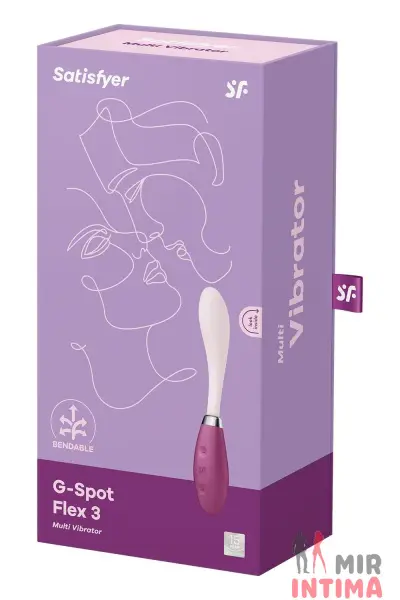 MISO6727-Женский-вибратор-точки-G - 8 Женский-вибратор-точки-G-Вибратор Satisfyer G-Spot Flex 3, 10.5см, силикон - 8
