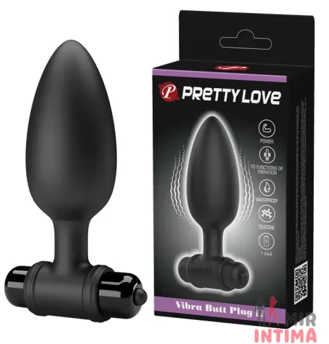 Анальный стимулятор с вибрацией Pretty Love Vibra Butt Plug II, 11,8х3,8 см Анальный стимулятор с вибрацией Pretty Love Vibra Butt Plug II, 11,8х3,8 см