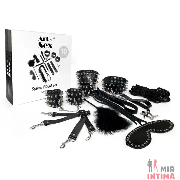 Набор для БДСМ Art of Sex – Spikes BDSM Set Leather - 2 Набор для БДСМ Art of Sex – Spikes BDSM Set Leather - 2